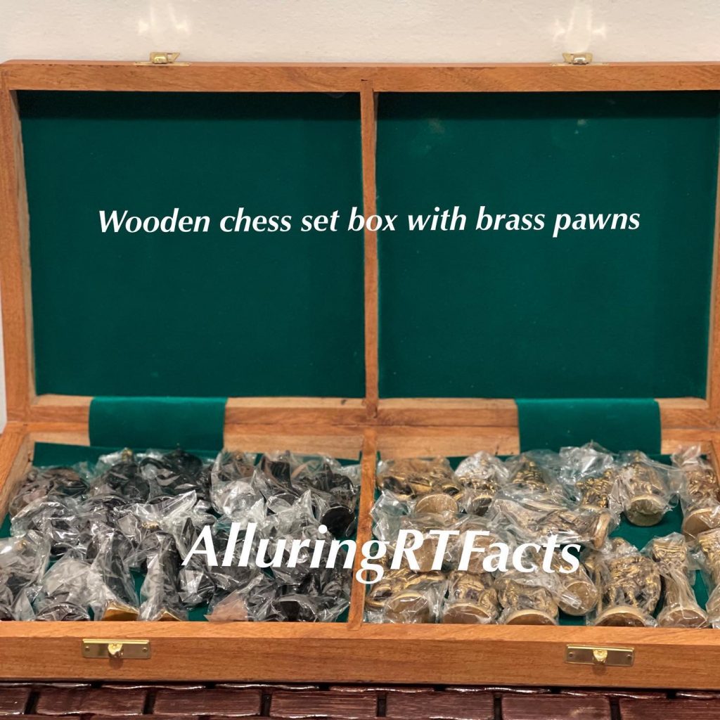 Brass Chess Set Box